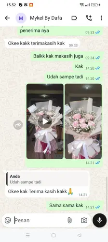 Testimonial Buket Bunga kota baru pontianak