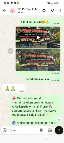 Testimonial Papan Bunga kota baru pontianak