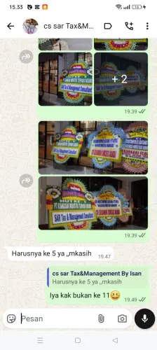 Testimonial Papan Bunga kota baru pontianak