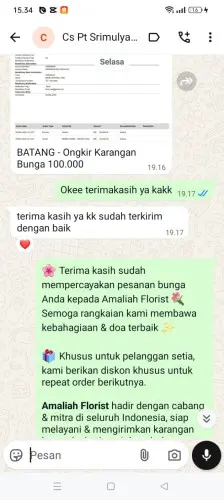 Testimonial Papan Bunga kota baru pontianak